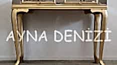 Single Golden Lükens Model Altın Renk Aynalı Dresuar