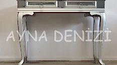 Single Silver Smoked Lükens Model Gümüş Renk Aynalı Dresuar